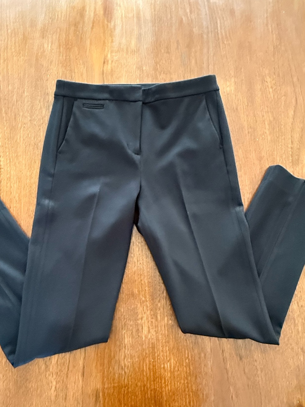 J. Crew Black Stretch Twill Pants - 8 Tall